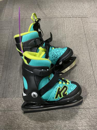 Used K2 MARLEE Girls Softboot Skate Teal Adjustable 11614-S000246801