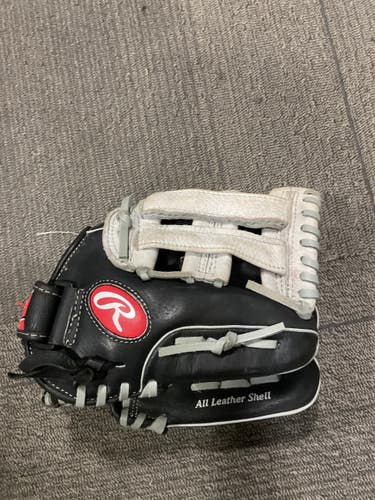 Used Rawlings SURE CATCH BB/SB Glove RH Throw Grey 11" 11614-S000246799