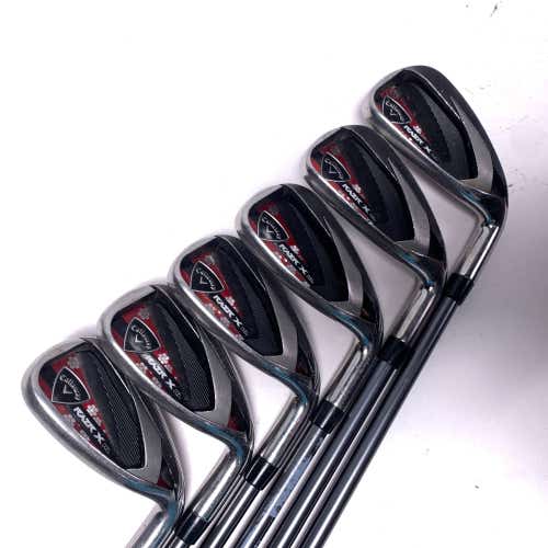 Callaway Razr X HL Iron Set 6-PW+SW 50g Ladies RH Undersize Grips