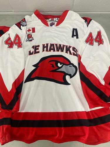 Milton IceHawks XL game Jersey