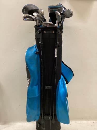 Used Tour Edge BAZOOKA 370 Mens Package Set RH Grey And Royal Blue 11 Piece 11725-S000510670