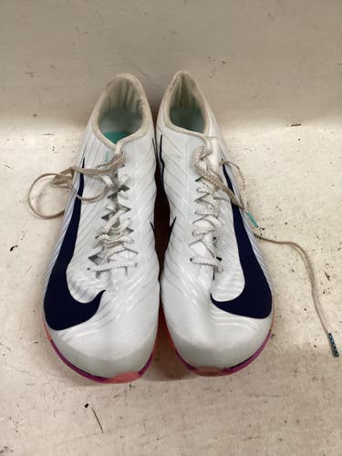 Used Nike AIR MAXFLY 2 SPRINT Track & Field Cleats Adult White Senior 9 11725-S000510599