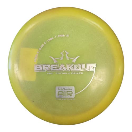 Used Dynamic Discs LUCID AIR BREAKOUT Disc Golf Driver Yellow 150g 11450-S000531792