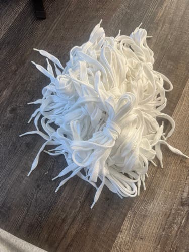 JimaLax Lacrosse Shooting Strings – 80 Pack | White | NEW Bulk Lot