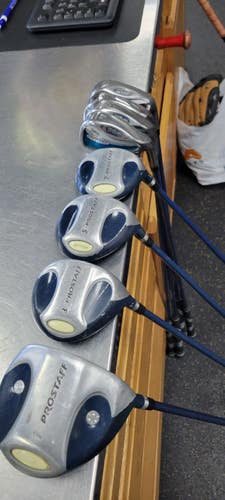 Used Wilson PROSTAFF Womens Package Set RH Navy Blue 8 Piece 11497-S000162765