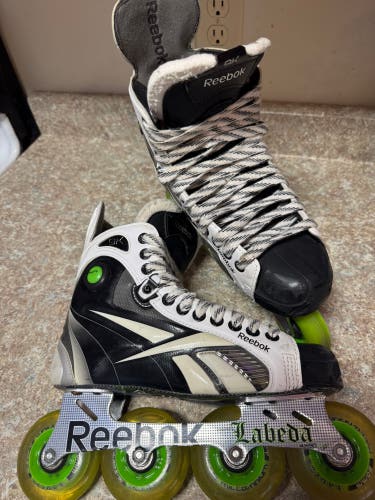 Whiteout Reebok 9K pump Inline Skates Regular Width Size 6.5 (Used) skate labeda wheels