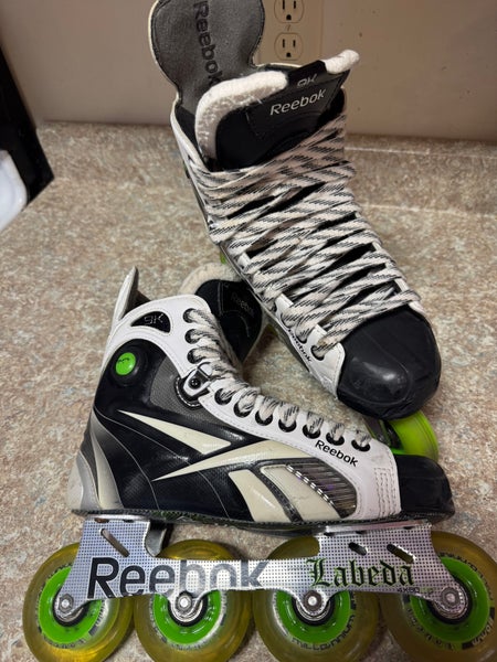 Whiteout Reebok 9K pump Inline Skates Regular Width Size 6.5 (Used) skate labeda wheels