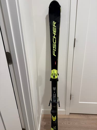 2023 Fischer RC4 SL 150 cm Racing Skis With Bindings Max Din 11 (Used)