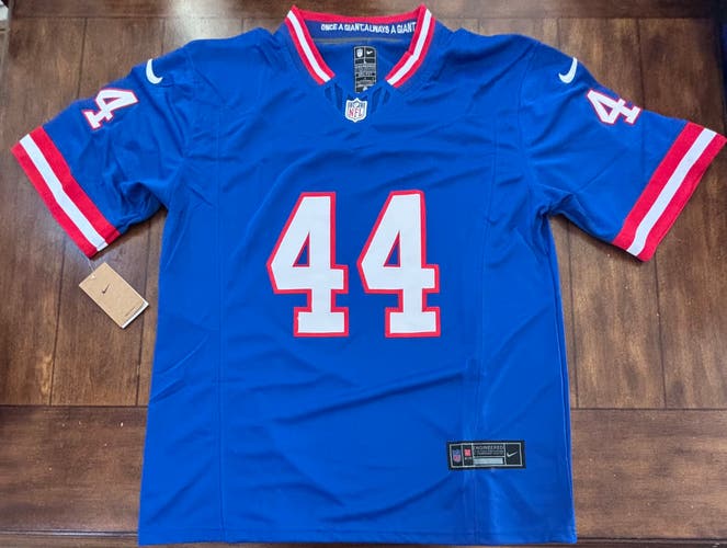 New York Giants Cam Skattebo Throwback Stitched Jersey Adult Large NWT