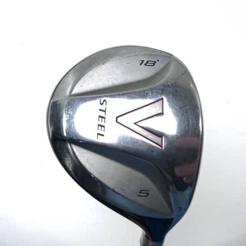 TaylorMade V Steel 5 Fairway Wood 18* Aldila NV Green 65g Stiff Graphite Mens RH