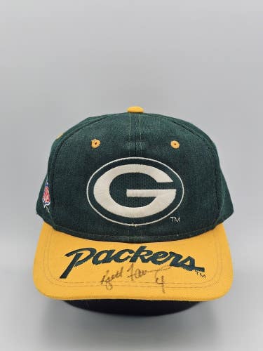 Vintage Green Bay Packers Sports Specialties NFL Brett Favre Signed Hat Snapback