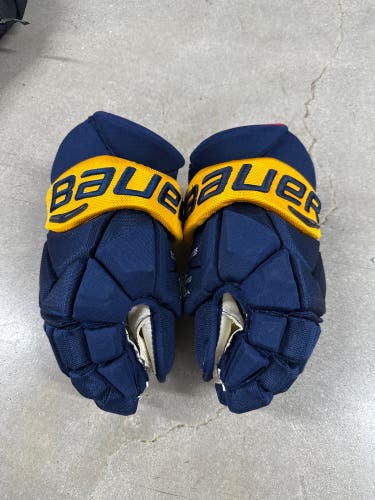 Nhl Buffalo Sabres Bauer Vapor 1X Pro Gloves 13" Pro Stock (Used)