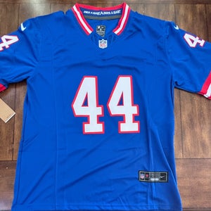 New York Giants Cam Skattebo Throwback Stitched Jersey Adult Medium NWT