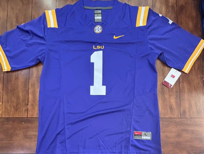 LSU Tigers Ja’Marr Chase Jersey Stitched Adult Large NWT