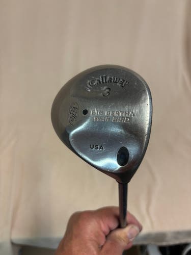 Men's Callaway Big Bertha Warbird RH Fairway Wood Regular Flex 3 Wood Graphite Shaft (Used)
