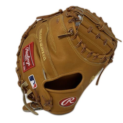Rawlings Heart of the Hide CM33 Catcher's Mitt 33in Tan RHT