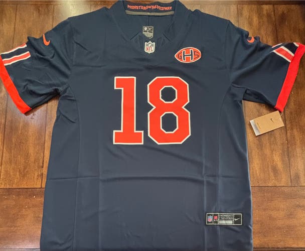Chicago Bears Caleb Williams #18  Stitched  Rivalries Jersey Adult Large NWT