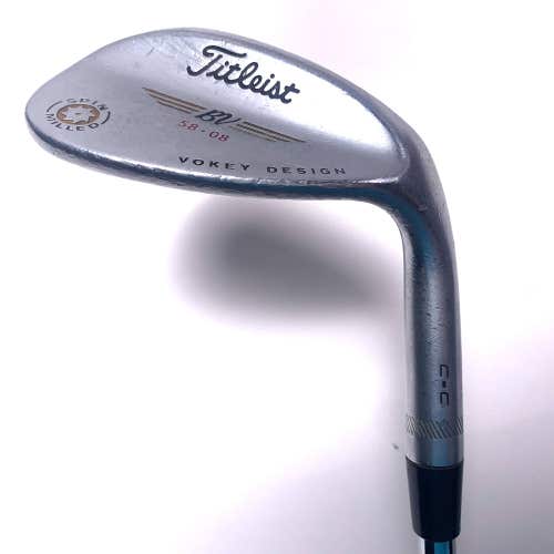 Titleist Vokey Spin Milled CC Chrome Lob Wedge LW 58* 8 Bounce RH