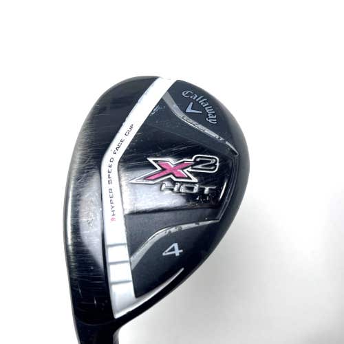 LEFTY Callaway X2 Hot 4 Hybrid 22* Ladies Graphite Womens LH Undersize Grip