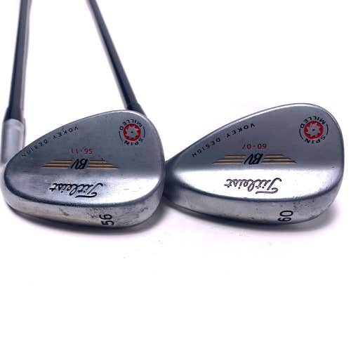 Titleist Vokey Spin Milled CC Chrome Wedge Set 56* 11 60* 7 Aldila VS Senior RH