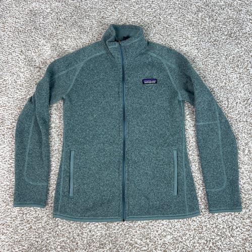 Patagonia Jacket Womens Small Blue Gray Better Sweater Fleece Full Zip Hiking