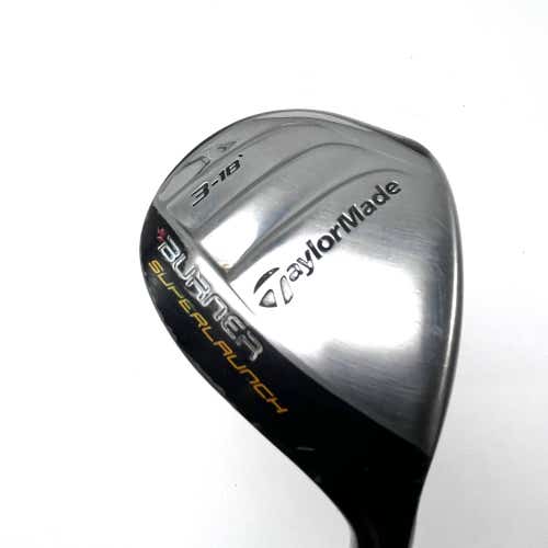 TaylorMade Burner Superlaunch 3 Hybrid 18* REAX 60g Stiff Graphite Mens RH