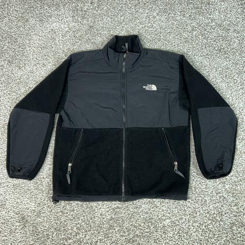 North Face Jacket Youth Large Black Denali Fleece Full Zip Outdoor Gorp Boys Top
