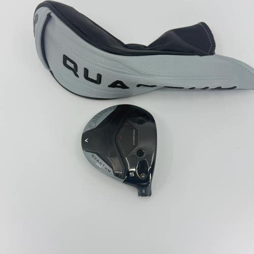 Callaway Quantum Max 18* 5 Wood Head RH Headcover Fairway Wood Used Golf Club