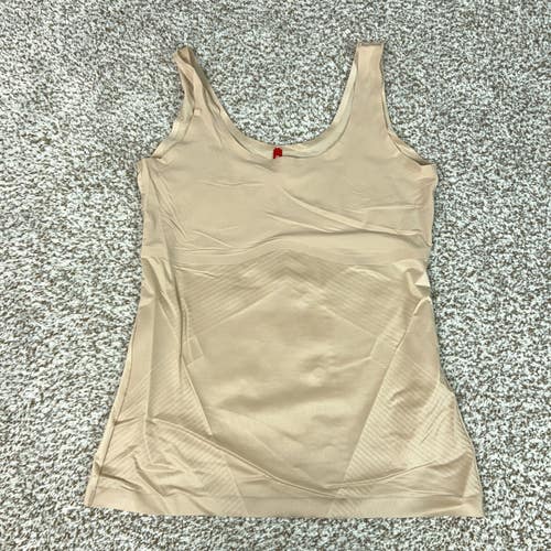 Spanx Tank Top Womens Medium Beige Shapewear Smoothing Camisole Layering Stretch