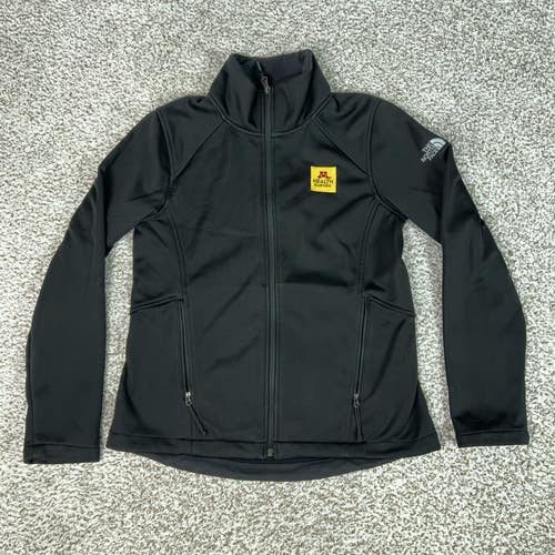 North Face Jacket Womens Medium Black WindWall Full Zip Softshell Fleece Hiking