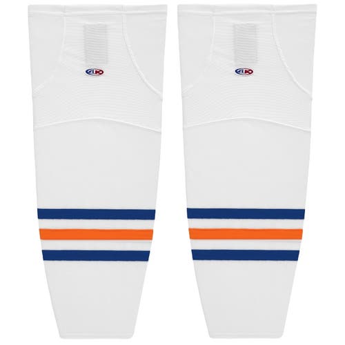 Athletic Knit HS2100-321 Edmonton White Mesh Ice Hockey Socks - Intermediate 25"