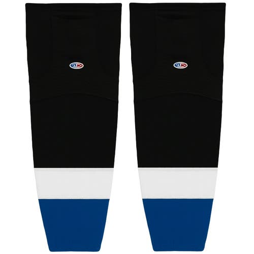 Athletic Knit HS2100-338 Tampa Bay Black Mesh Ice Hockey Socks - Intermediate 25"