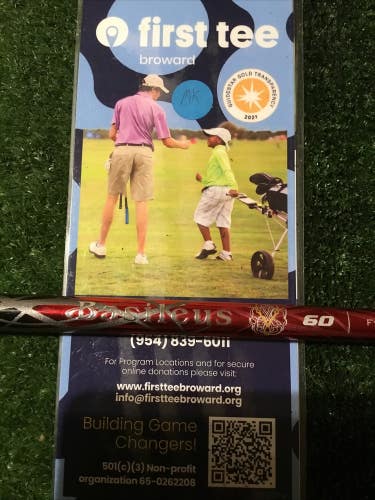 Basileus Leggero 2 Trias 60 Extra X Stiff Graphite Shaft W/Adapter 43.5 Inches