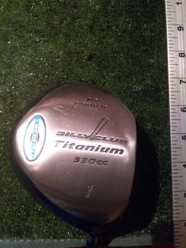 Billy Club Titanium Forged 330cc 10* Driver Regular Graphite Shaft