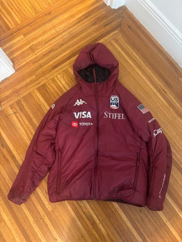 2025-26 U.S. Ski Team Kappa Gara Light Insulated Puffy - Burgundy - Men's XL