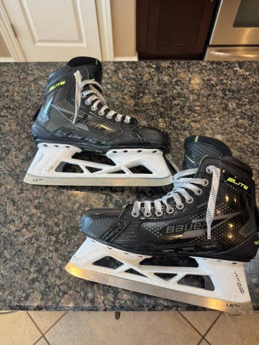 2024 Bauer Elite Hockey Goalie Skates Extra Wide Width Size 7.5 (Used)