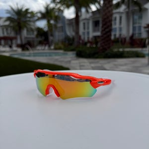 Sunglasses - Sport Style Polarized Sunglasses Orange Frame / Orange polarized lens
