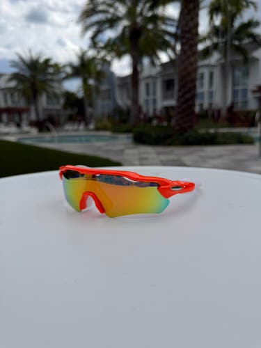Sunglasses - Sport Style Polarized Sunglasses Orange Frame / Orange polarized lens