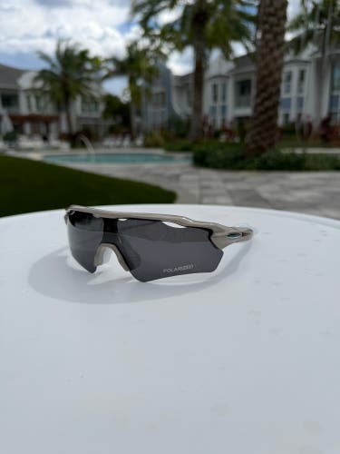 Sunglasses - Sport Style Polarized Sunglasses Gray frame / Black lens W/ case