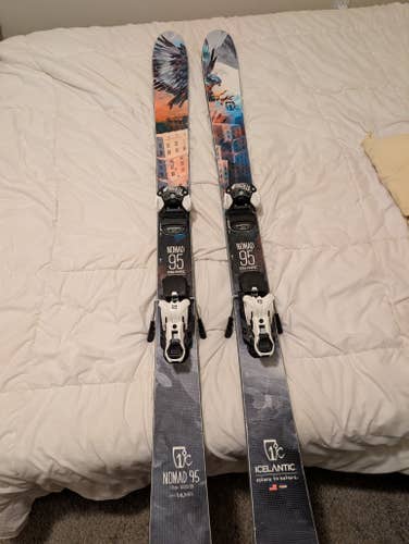 Icelantic Nomad 95 Skis 171cm with Salomon Warden Bindings