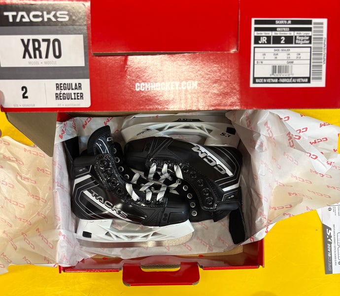 2026 CCM Tacks XR70 Hockey Skates Regular Width Size 2 (New)