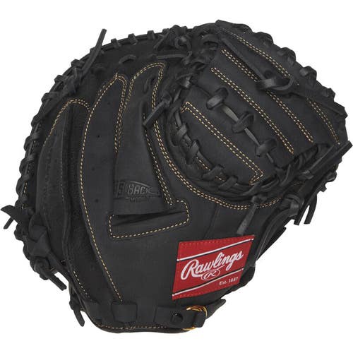 New Rawlings Renegade 31.5" Catcher's Mitt (CM) Left Hand Throw (LHT) Black 11735-RAWRCM315BL