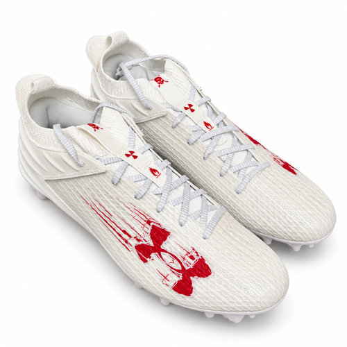 Under Armour TM Blur Smoke 2.0 MC Football Cleats US 9.5 White and Red New Box