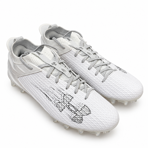 Under Armour Blur Smoke 2.0 MC Football Cleats US 12.5 White and Gray New Box