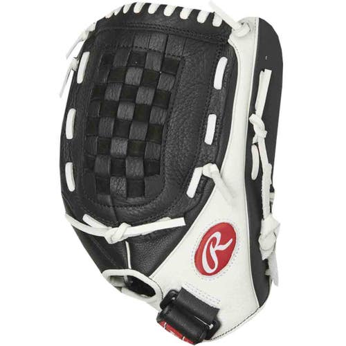New Rawlings Shut Out 11.5" Fastpitch Glove Right Hand Throw (RHT) Black/White 11735-RAWRSO115BWR