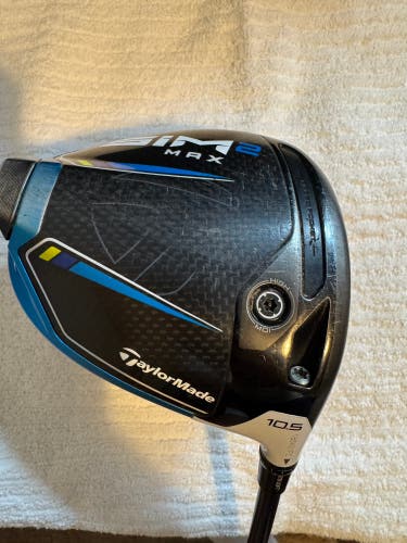 Men's TaylorMade SIM2 Max Right Handed Driver Stiff Flex 10.5 Loft Graphite Shaft (Used)