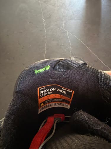Men's Size M 11.0 (W 12.0) Burton PHOTON STEP ON Snowboard Boots Medium Flex All Mountain (Used)