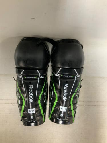 Used Reebok 12K Youth Shin Guards Black 8" 11823-S000042796