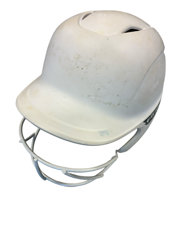 Used Easton BATTING HELMET W MASK Batting Helmet w/Mask White MD 11682-S000141405