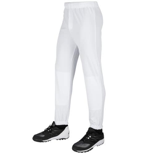 New Champro Youth Pull Up Baseball Pants White LG 11735-CHPBPYWL